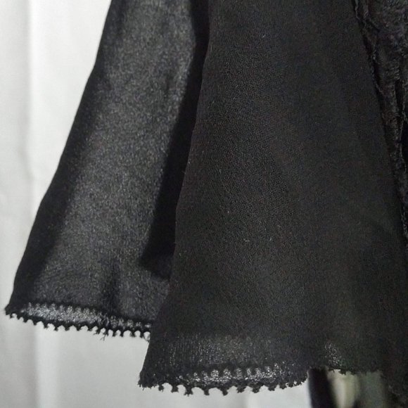 Wednesday Adams-style Black Lace Dress with Collar (NWOT) - Kensie (S) ❧ - Picture 6 of 9